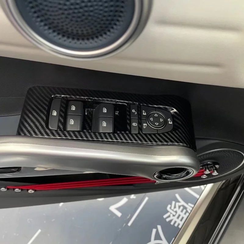 

Interior trim accessories for BYD Atto3 yuan plus 2022 2023 carbon fiber glass switch four-door tweeter speaker ABS material