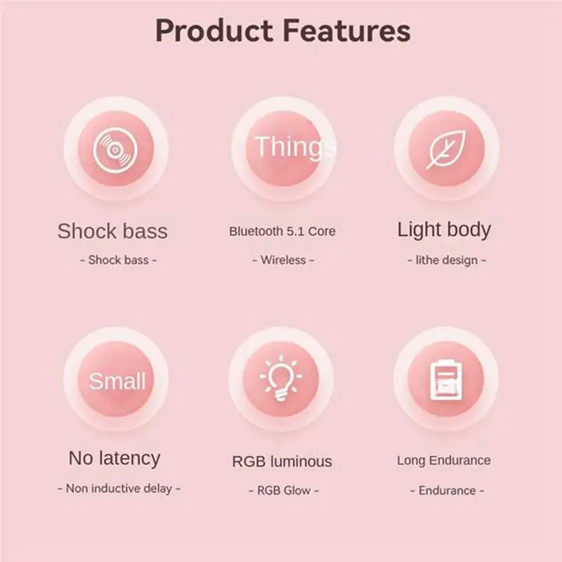 【CYBER Saturday】Wireless Headphones RGB Cute Cats Girls Kid Gift Headset with Microphone Music Gaming Headsets Control Lights Ea