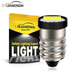 2 pezzi 5630 2SMD E10 Screwin Led 3V 6V 12V 30Lm lampada di segnalazione macchina torcia lanterna torcia lampadina giallo bianco 4300K lampade pilota