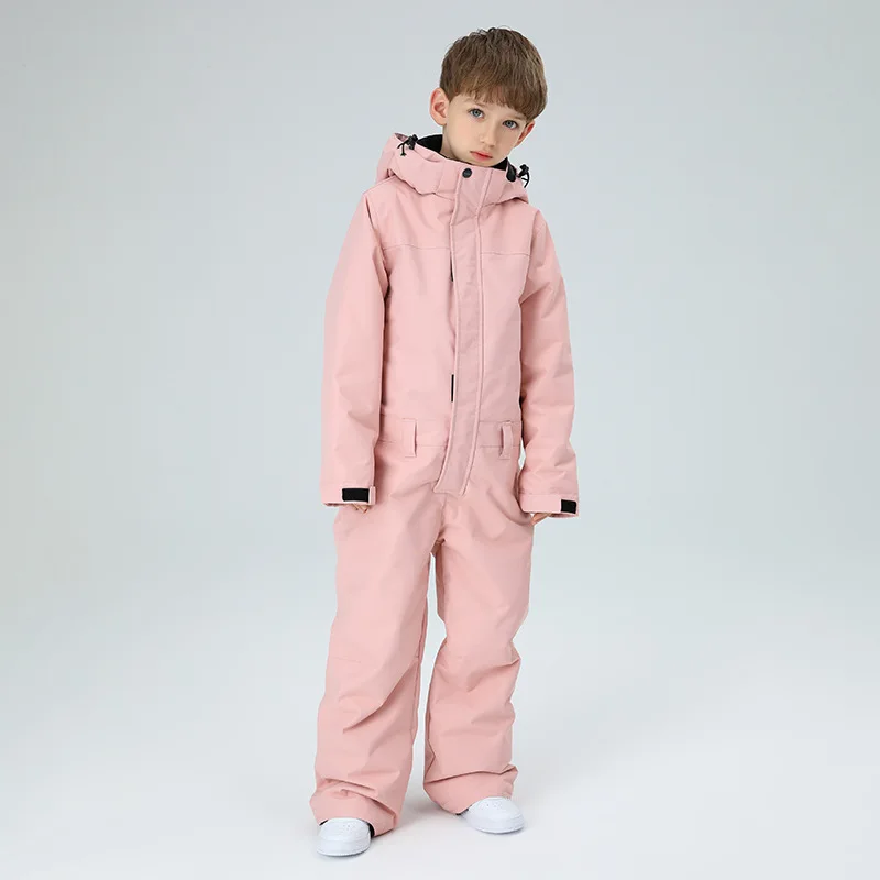 SEARIPE Kids' Waterproof Insulated Snowsuit One-Piece Thermal Lined Ski Outfit for Boys & Girls Windproof Snow Wear - Image 6
