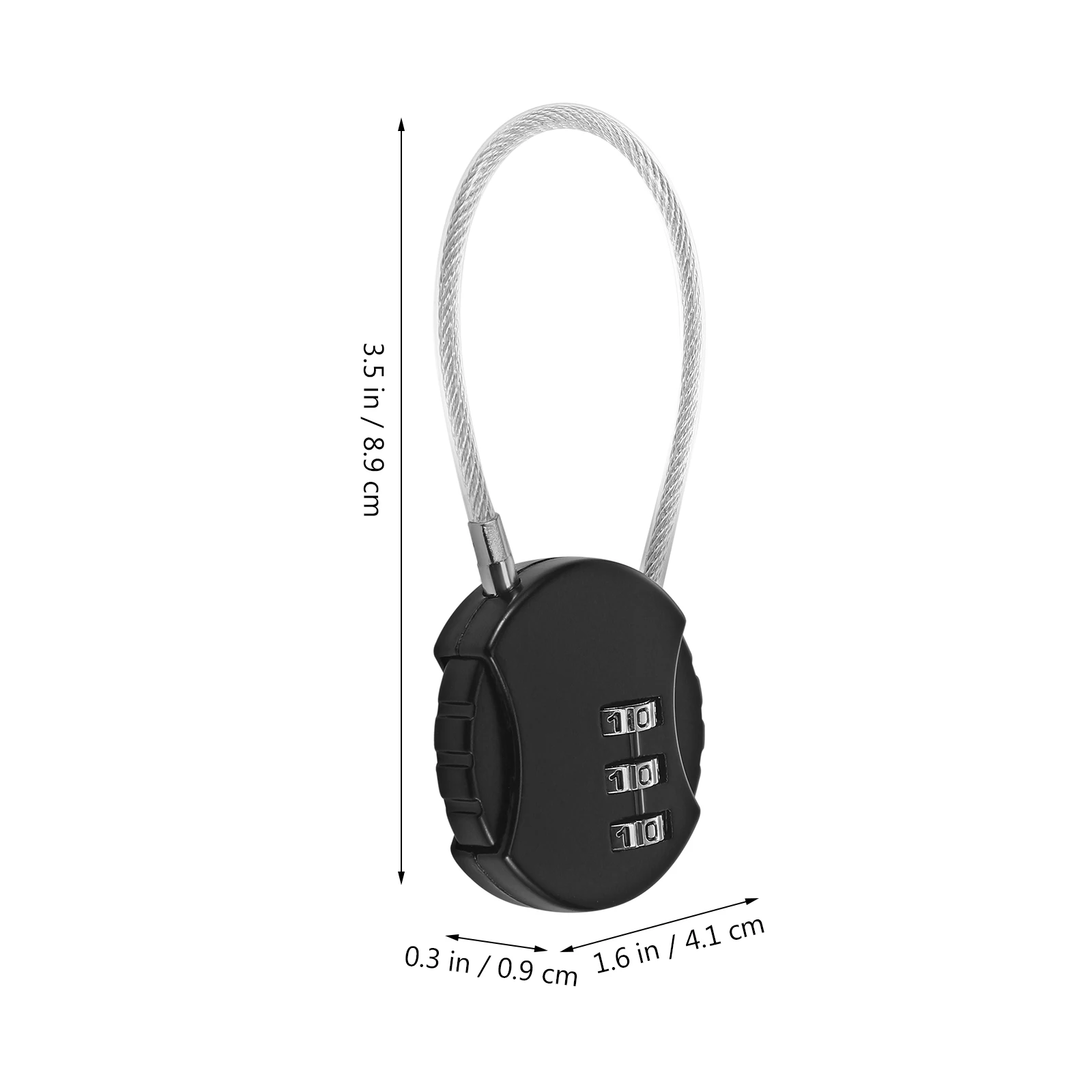 

10 Pcs Steel Rope Lock Luggage Locker Locks for Suitcases Zinc Alloy Backpacking Cable