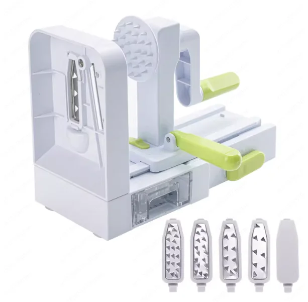 Hand Crank Vegetable Slicer Super Long Shred Potato Cutter Waterfall Shredding Tool For Hot Pot