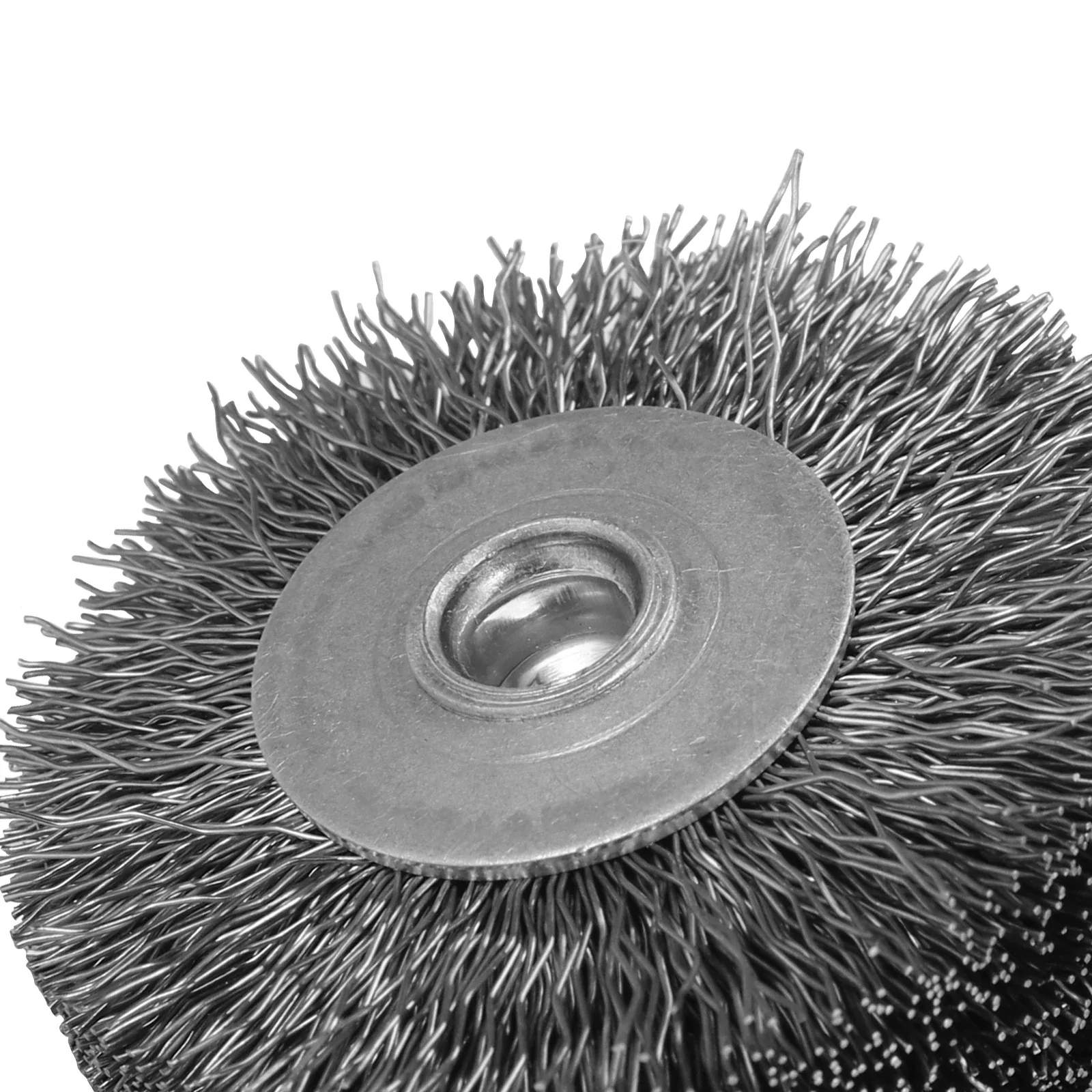 Professional Stainless Steel Wire Brush Wheel 2" 50mm - Rotary Polishing Tool for Metal Rust Removal, Edge Grinding, Deburring image 3