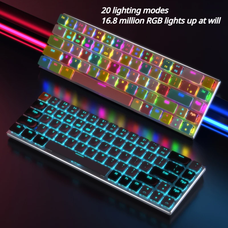 Imagem -05 - Echome-teclado Mecânico sem Fio para Meninas Retroiluminação Rgb Interruptor Linear de Perfil Baixo Teclados Ultrafinos para Mac Tablet Ipad