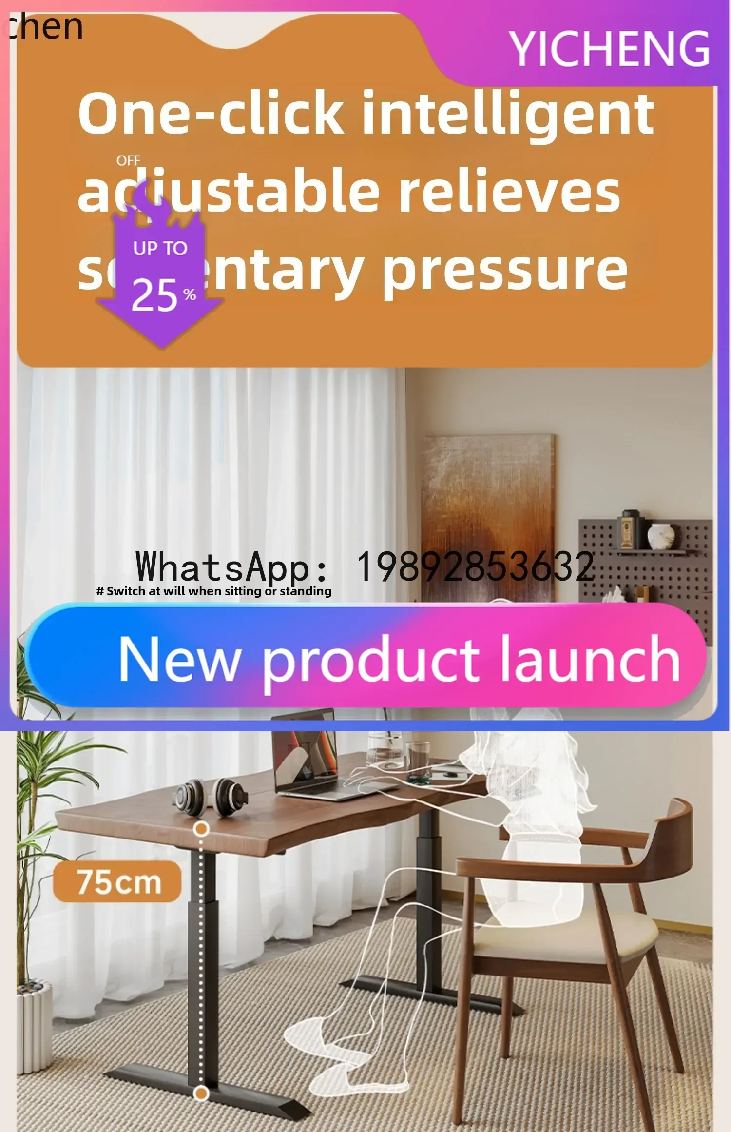 

BGZ-lift solid wood balcony tea table and chair combination desk integrated small household