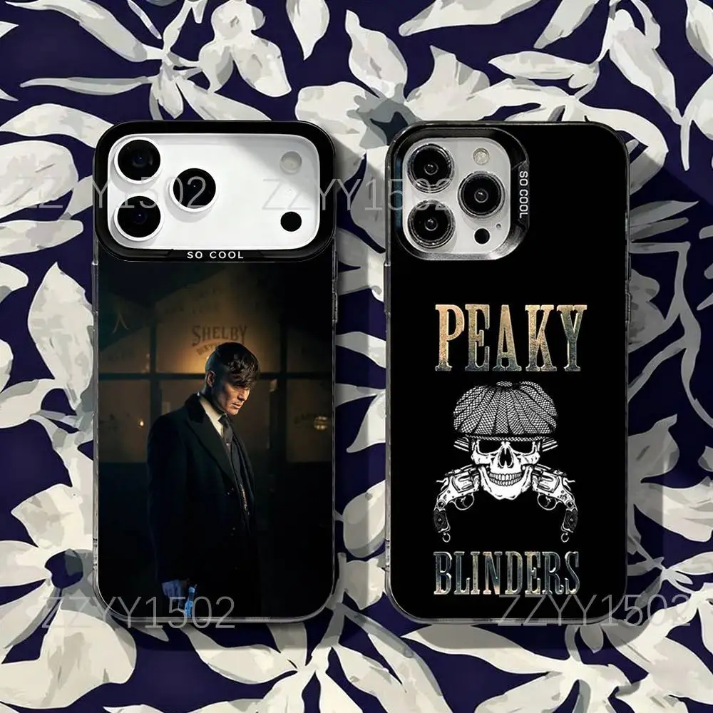 

P-PeakyS T-Thomas Shelby Blinders Phone Case For iPhone 17,16,15,14,13,12,X,8,Pro,Max,Plus,SE4,Air,Mini HD Black IMD Matte
