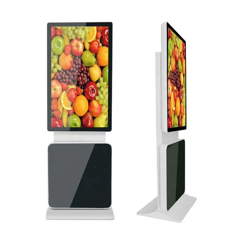 55 inch indoor free stand USB Or Wifi version LCD Rotated media player digital signage