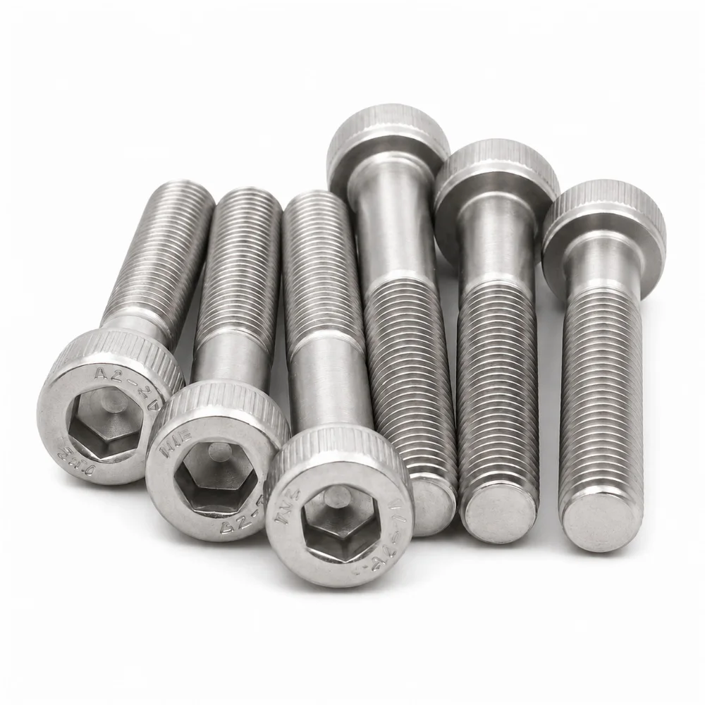 304 Stainless Steel Partial Thread Hex Socket Cap Screws Long Allen Cylindrical Bolts M4-m16