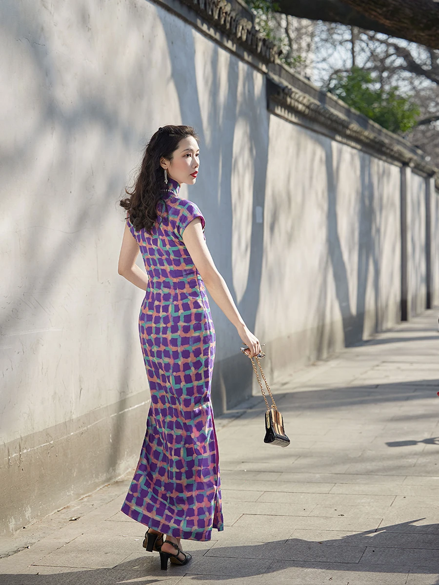 

Современный ретро-топ в стиле Шанхай, летний, длинный, облегающий, с завышенной талией, в стиле Hong Kong Sle