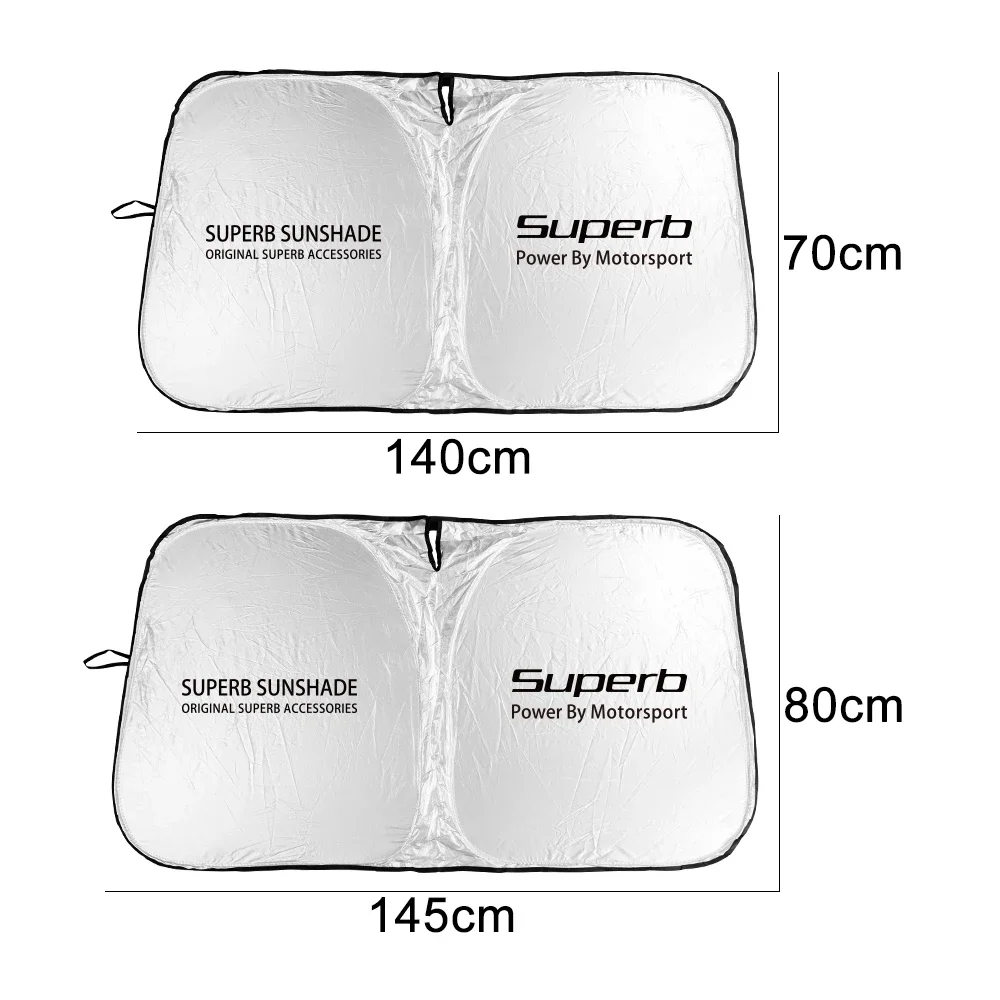 Car Front Window Sunshade Cover Flodable For Skoda Superb Sportline Combiz 2015 2016 2017 2018 2019 2021 2022 2023 Accessories