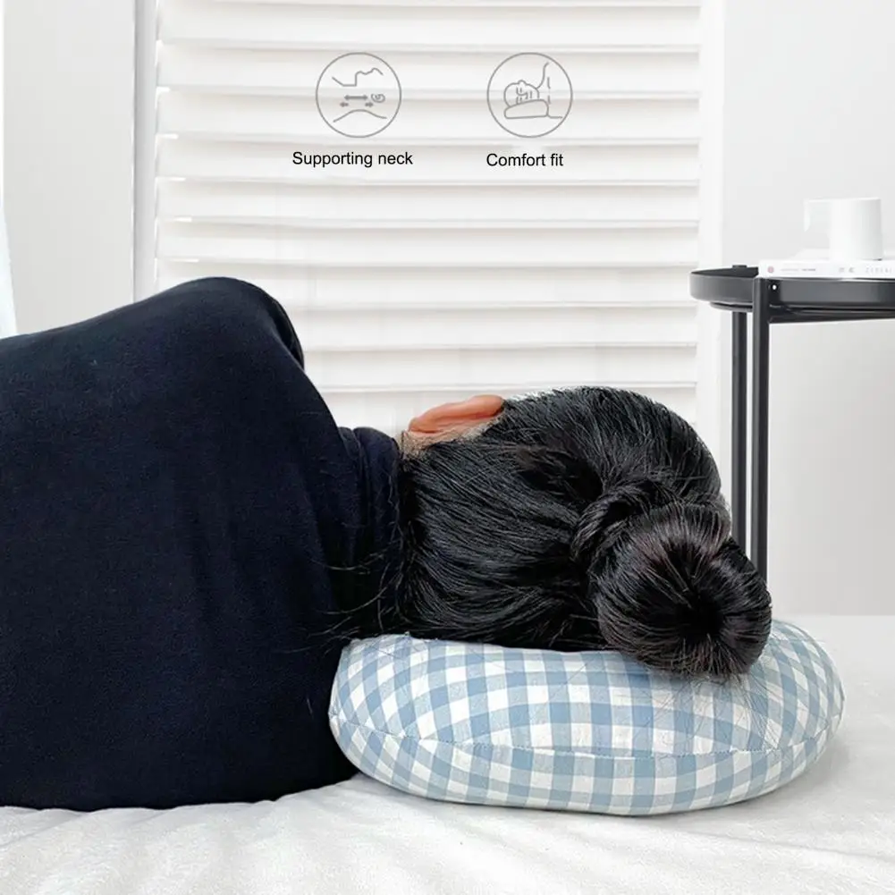 Soft Material Sleeping Pillow Adjustable Hollow Pillow Adjustable Ear Piercing Pillow for Side Sleepers Donut Cushion for Ear