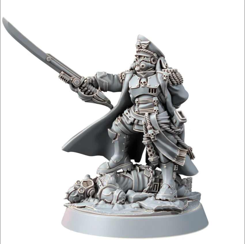 IMPERIAL IRON COMMISSAR, Space Warrior, Wargame Miniatures, Figure, Terrain, Bases, RPG, TRPG, Pathfinder, Infinity, Gamemat