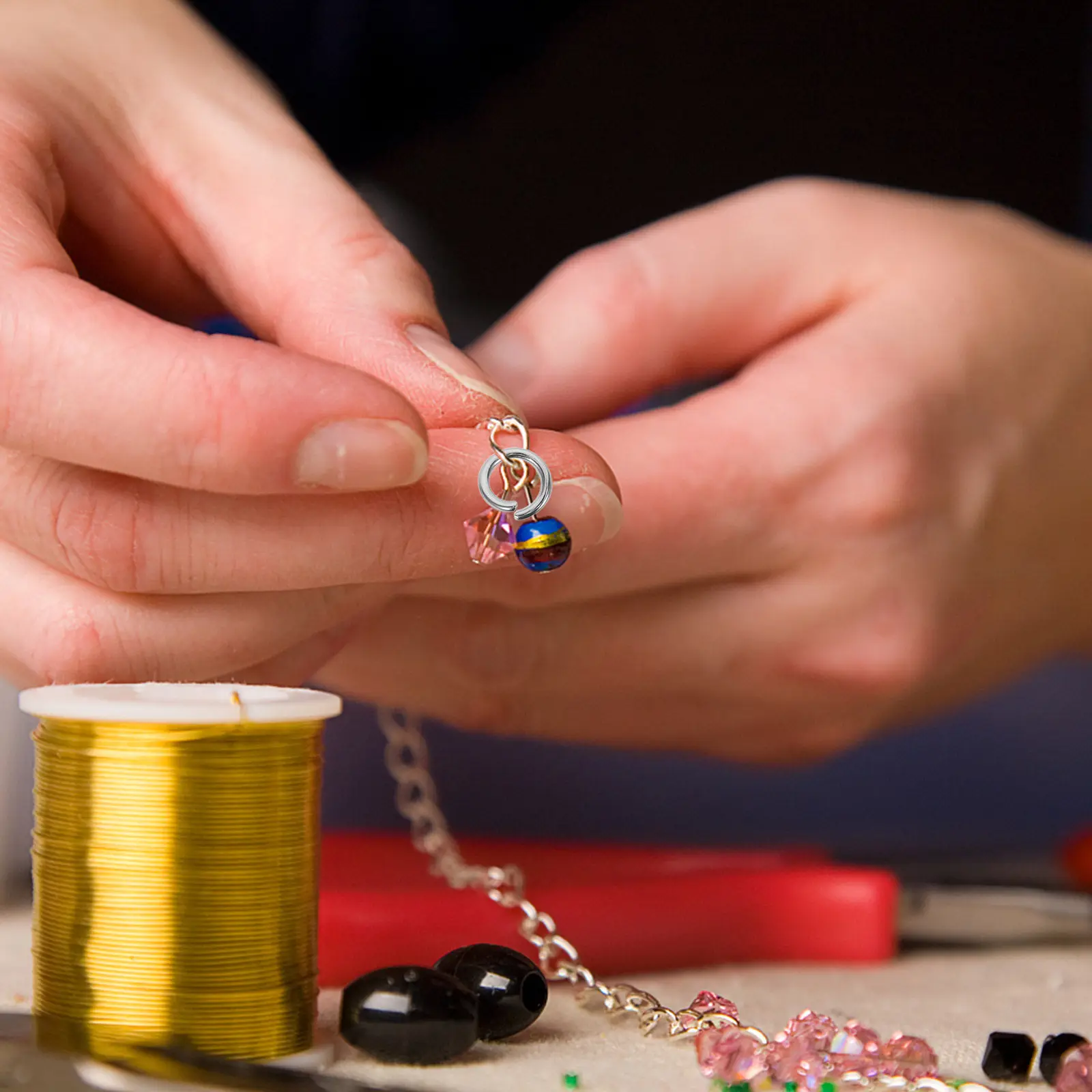 

300Pcs Stainless Steel Connection Rings 8Mm 9Mm 10Mm Tiny Buckles Jewelry Making Findings for Necklaces Bracelets