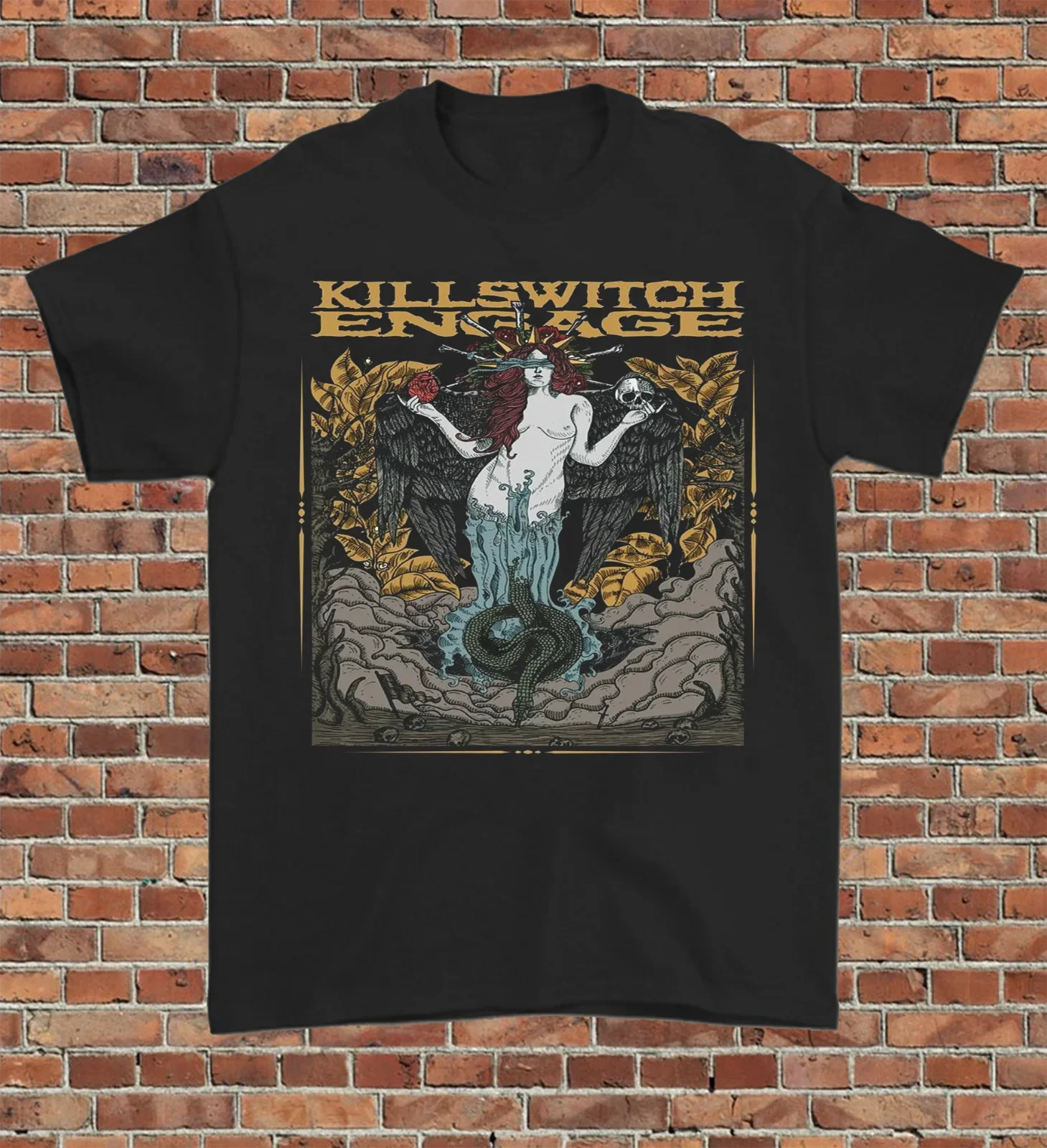 Killswitch Engage T- Shirt Short Sleeve Cotton Black Men Size S to 5XL