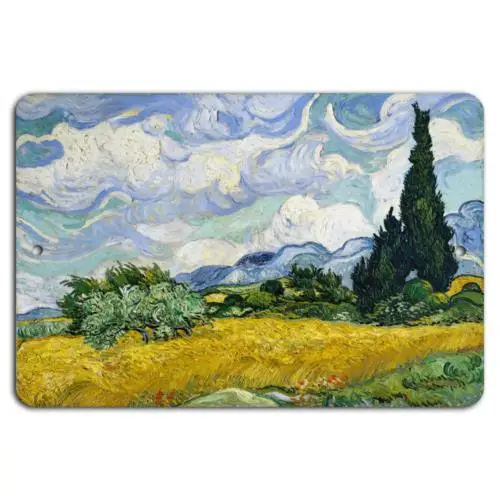 Golden Wheatfield and Cypress: Van Gogh;s Timeless Landscape-Aluminum