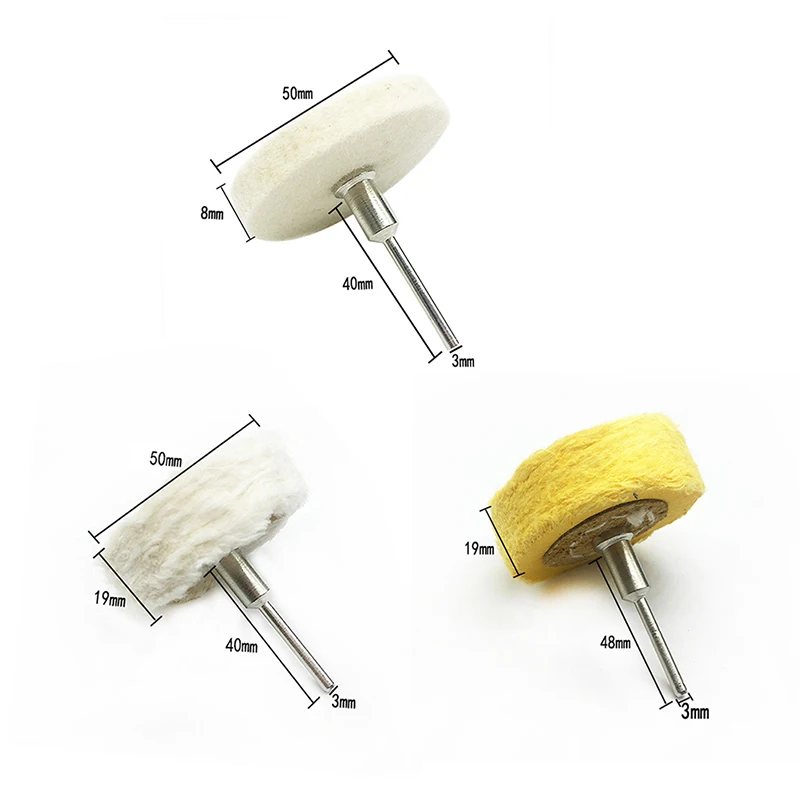 50mm Polishing Wheel Cloth Buffing Wheel Gold Silver Jewelry Mirror Polish Pad For Grinder Power Tool Polishing Cloth Wheels