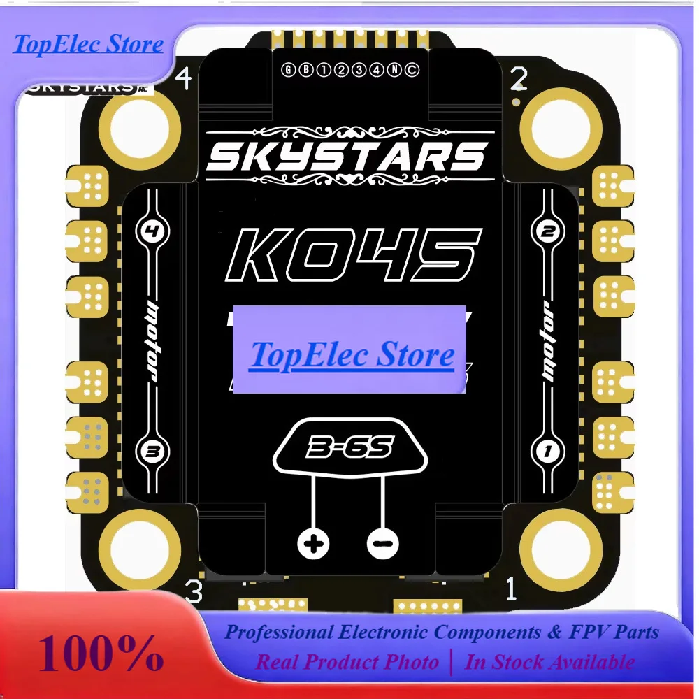 TopESSkystars KO45 KO55 45A 55A 2-6S 32Bit Brushless ESC 4in1 DShot600 BLHeli-S 30.5mm For RC FPV Racing Freestyle 5inch 4S 6S D