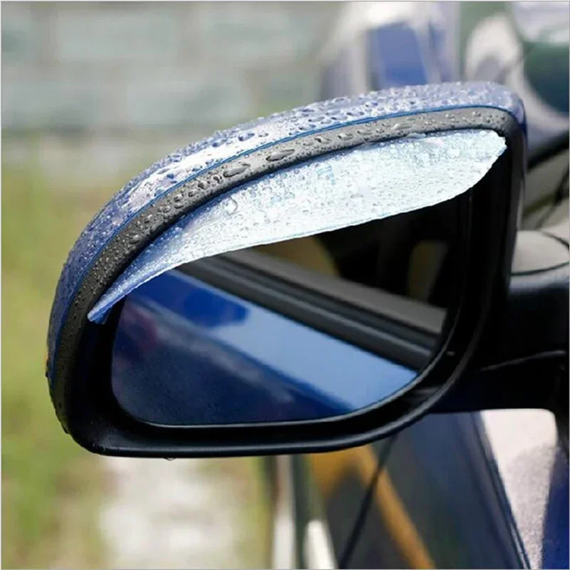 Flexible PVC Car Rain Eyebrow Rearview Mirror Visor Shade Rain Cover Rear View Mirror Rainy Shield Guard Auto Accessories