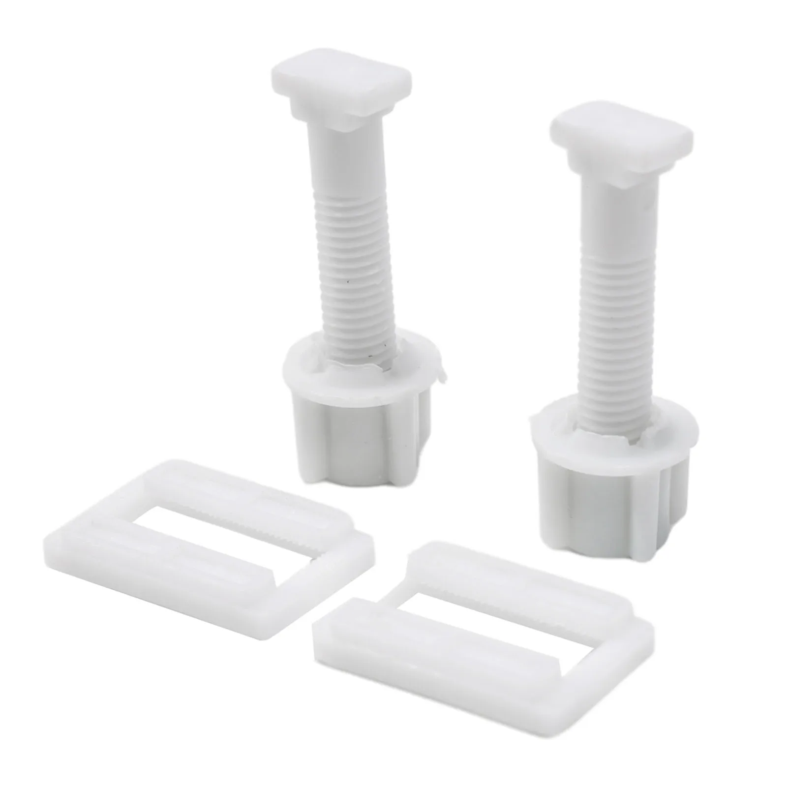 

Bathroom Toilet Hinge Screws Plastic Bolts Replacement Spare Parts 2*Sliding Plates 2*Washers Accessories High Quality Plastic