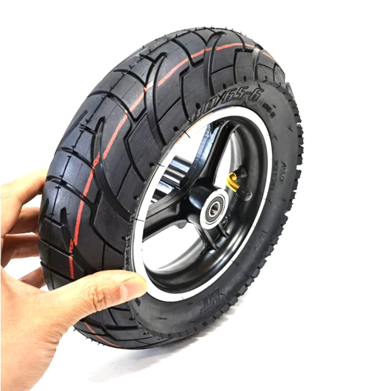 10 Inch Air Wheel 80/65-6 Tire & Alloy Disc Brake Rim For Electric Scooter Balancing Hoverboard