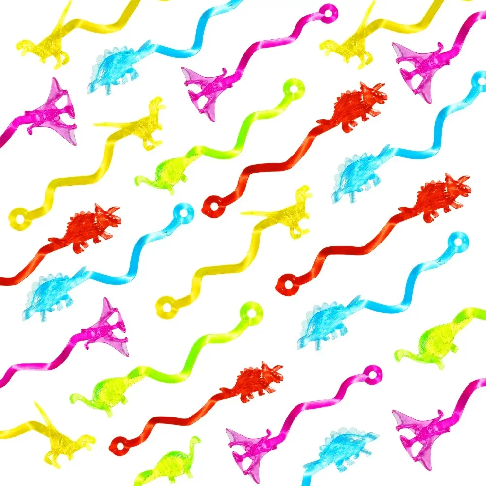5-20Pcs Adult Funny Sticky Hands Toy Mini Animal Dinosaur Elastic Sticky Squishy Festival Stress Relief Toy Novelty Gift Party