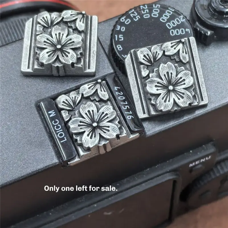 A13E-Sakura Hot Shoe Covers For Fuji XT4 XT5 XT50 XE4 For Leica Q3 M11 For Panasonic S9 Cameras- Retro Aesthetic Design Style B view 5