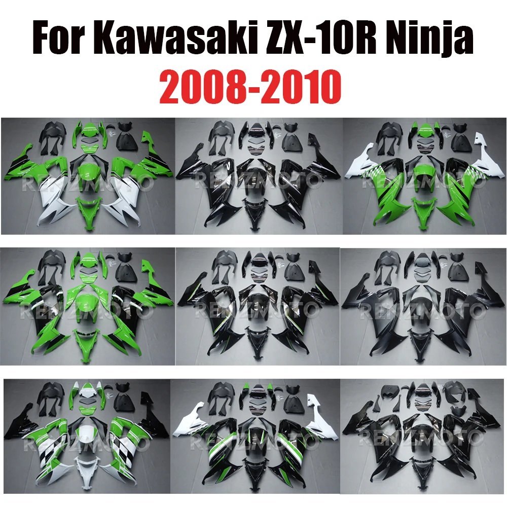 

ABS Motorcycle Fairing Kit FOR Kawasaki Ninja ZX-10R ZX10R 2008 2009 2010 08 09 10 Bodywork set New Green