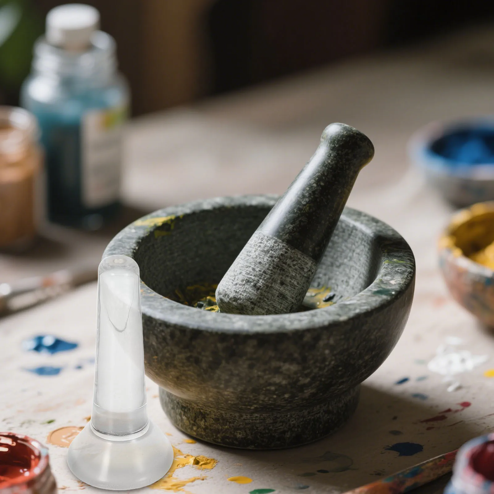 

Grinding Pestle for Office Manual Paint Rod Home Glass Water Grinder Painting Tools Mullers