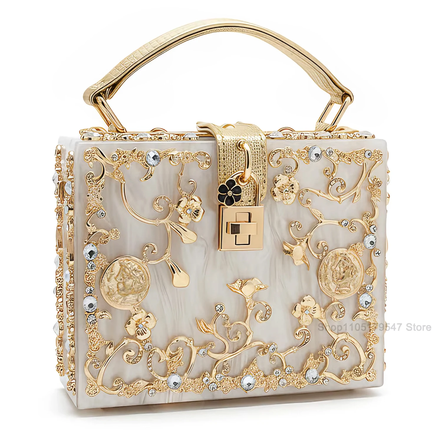 

Роскошная дизайнерская акриловая вечерняя сумка со стразами, высококачественный кошелек-клатч для женщин, сумка на плечо, сумка для свадебной вечеринки, женские сумки сумка женская