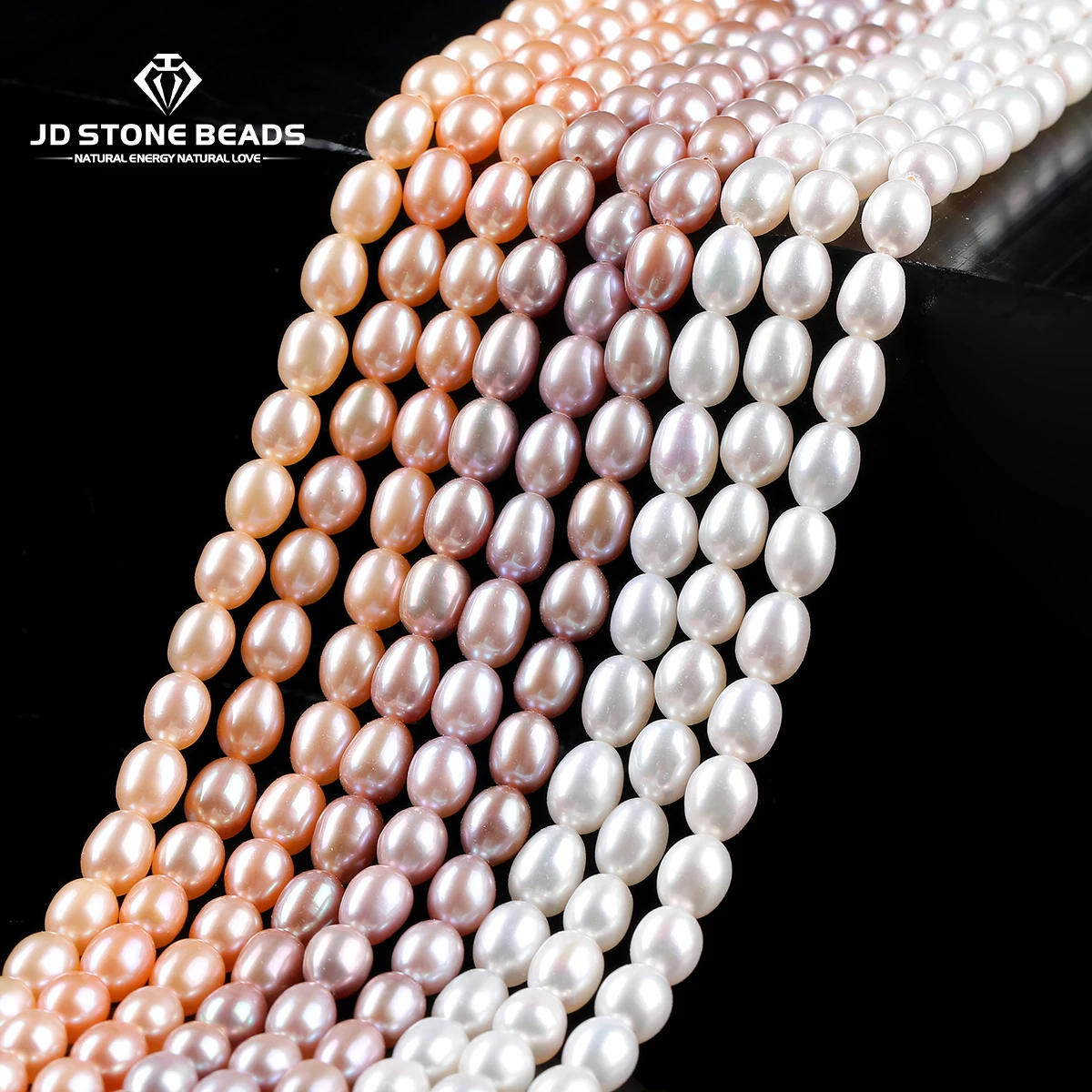 

Natural White Freshwater Pearl Rice Beads Loose Beads for Jewelry Making DIY Bracelet Necklace Earring Craft Supplies Wholesale