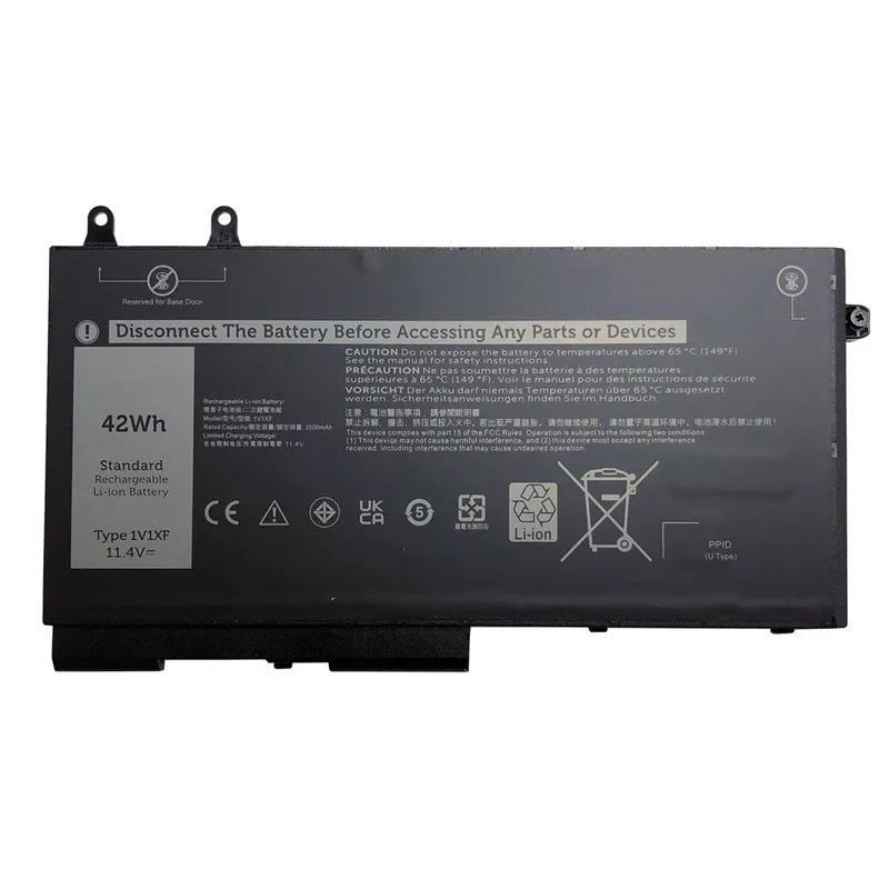 New 11.4V 42Wh 1V1XF Battery Laptop Lithium for Dell Precision 3540 Latitude 5400 5401 5500 Notebook 27W58 027W58 7VTMN XV8CJ