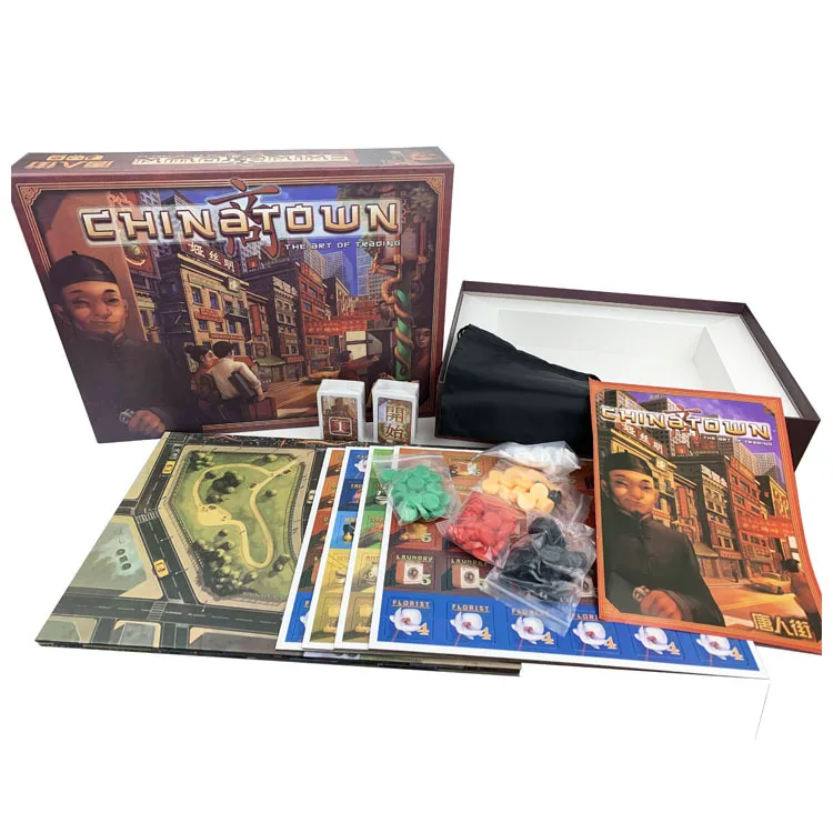 Chinatown Board Game for Party and Family, Business Strategy Game, 2-6 Players