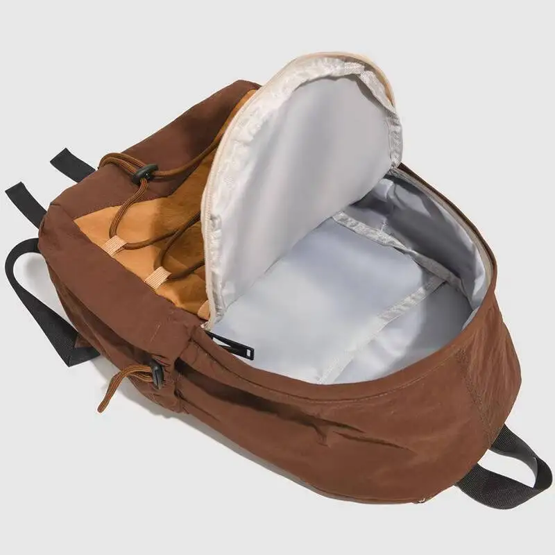 حقيبة ظهر جديدة متدرجة مقاومة للماء من النايلون برباط، جيوب متعددة، أشرطة قابلة للتنفس للتنقل اليومي والسفر غير الرسمي #5