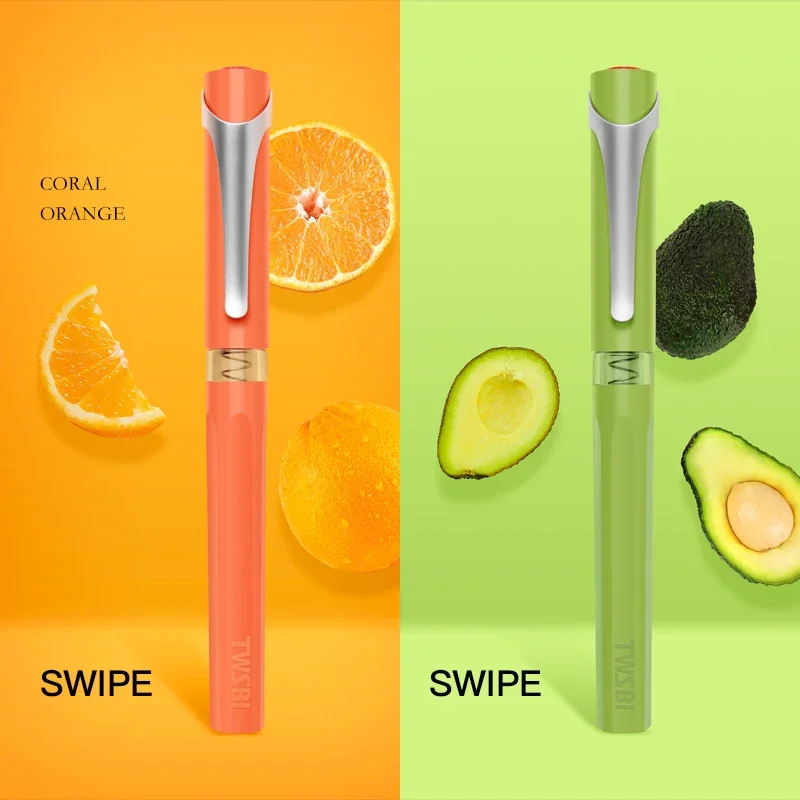 TWSBI SWIPE  Pen Colorful Resin Fountain Pen Holder Large Capacity Ink Storage Student Writing Business Supplies Gift