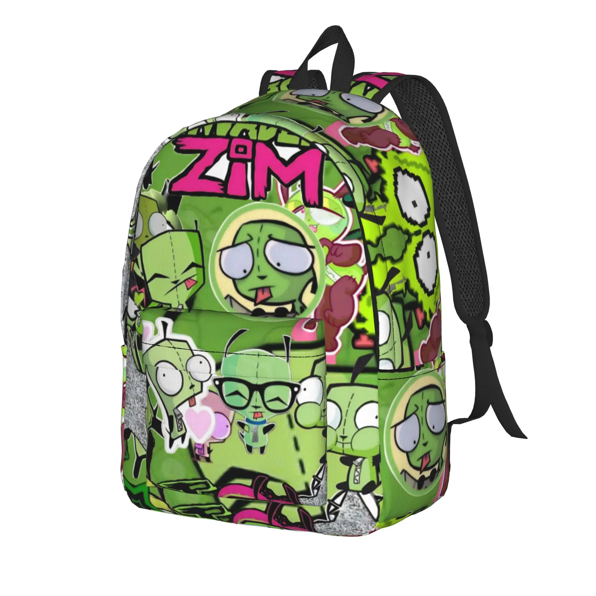 Invader Zim Gir Dib Robot Backpack Teen American Animated Lightweight Backpacks Polyester Fashion School Bags Sport Rucksack