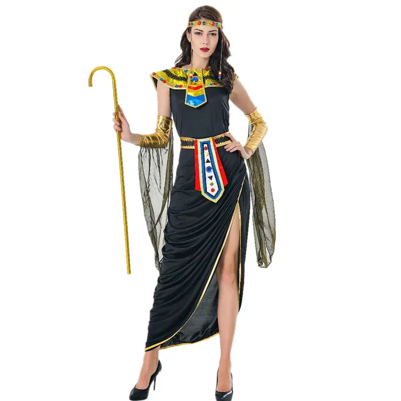 Costume cosplay per adulti loween Regina egiziana Medio Oriente Donne arabe Dubai Performance Dr Ele Abito da sera