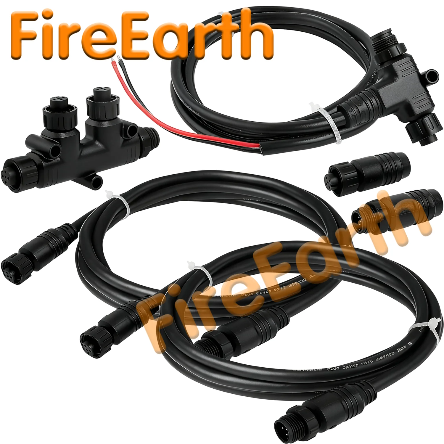 NMEA 2000 Starter Kit to Process NEMA 2K Network for Lowrance Garmin,Marine Grade Backbone Cables Drop Cables Tees Terminators