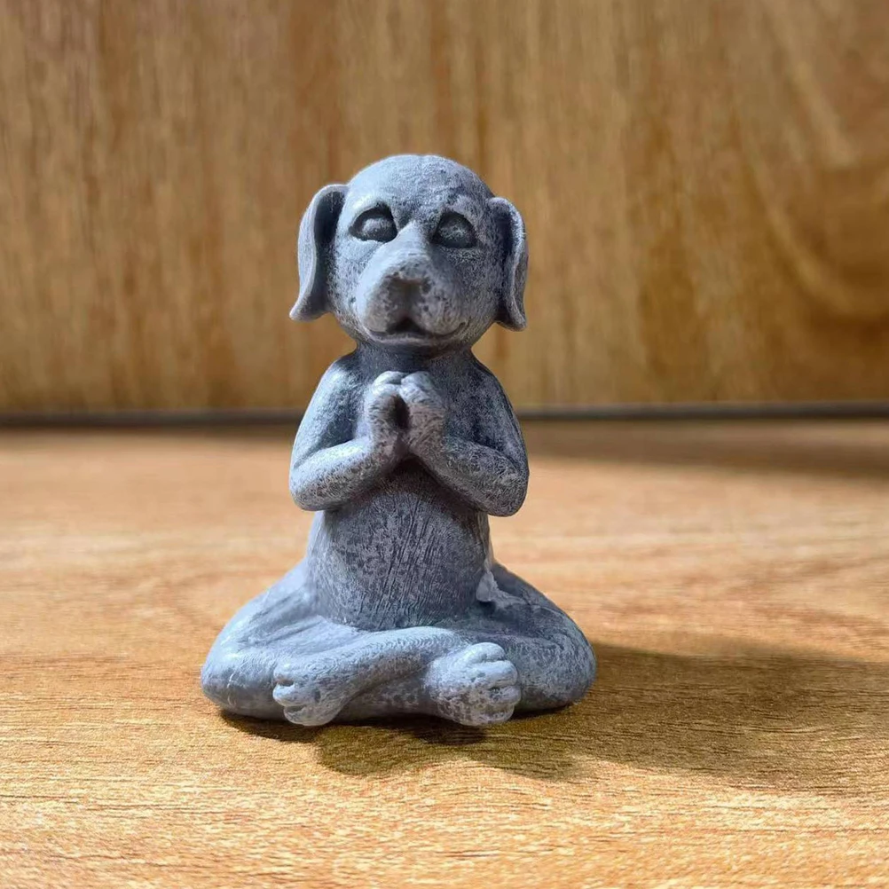 

2pcs Small Statue Garden Decorative Cute Pvc Ornament For Yard Home Lawn Decoration Funny Dog Crafts Yard Outdoor Animal