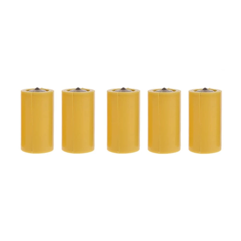 5pcs LR14 C Fake Battery Housing Placeholder Cylinder Conductor for C Rechargeable Battery Works with Elimination Cord