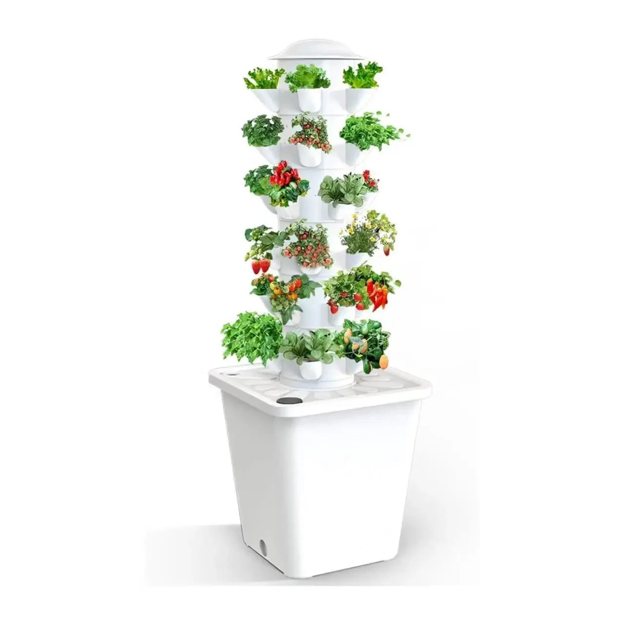 

Vertical Hydroponic Tower for Balcony Plant Grow System