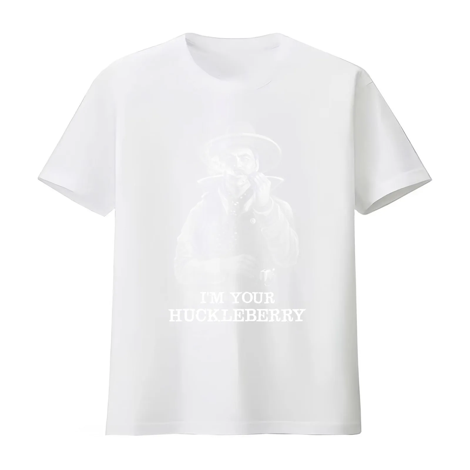 The Doc Holliday Huckleberry Tombstone 68 T-Shirt Summer Casual Cotton Tee Oversized Streetwear Tops Vintage Graphic Print