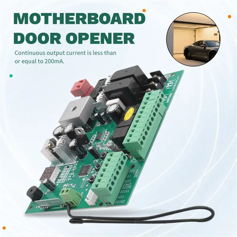 B68A Door Control Motherboard Speed -Adjustable Plug And Play For Garage Door Motor Panel