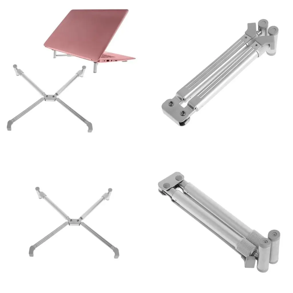 Ergonomic Laptop Cooling X-Stand Folding Portable Aluminium For Laptop 12-17 in
