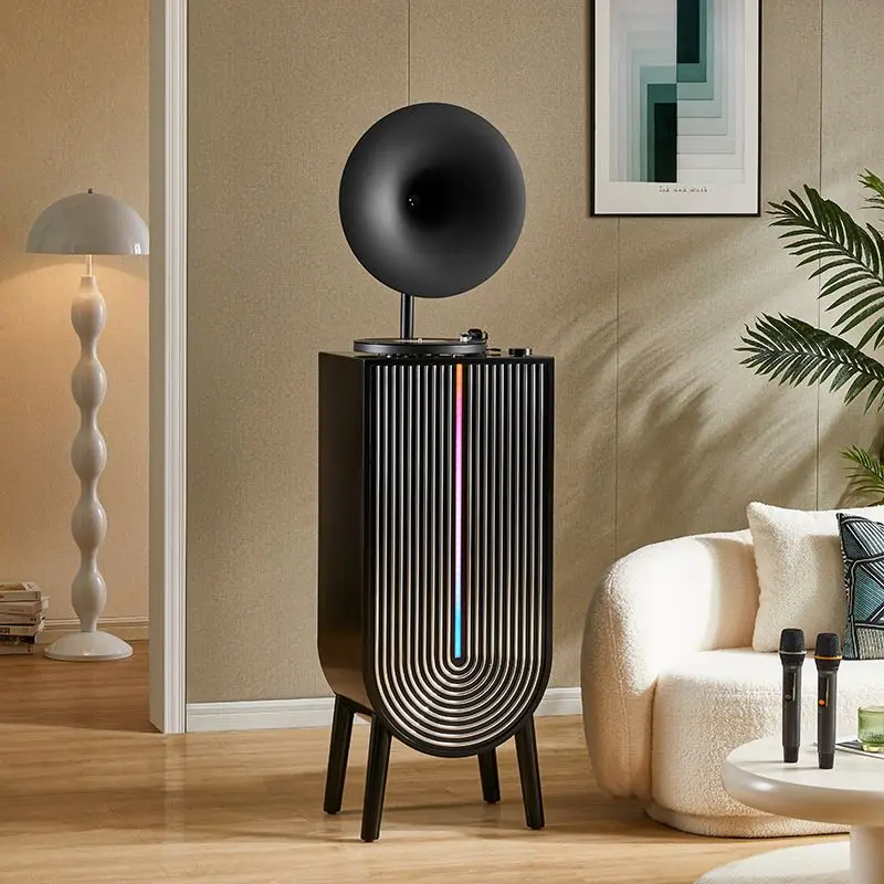 Modern vinyl record player art Nordic light luxury home living room Bluetooth audio Internet celebrity phonograph ornament