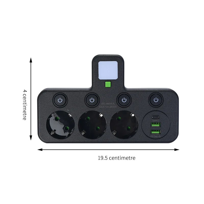 3-hole black
