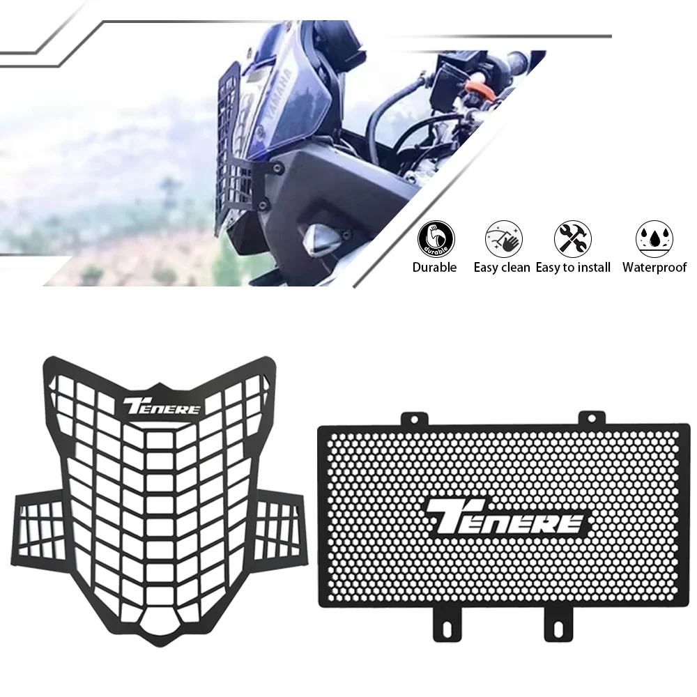 

FOR YAMAHA XT660Z SUPER TENERE XT 660 Z TENERE 2008-2016 Radiator Grille Guard Cover Protector Motorcycle Headlight Grill Guards