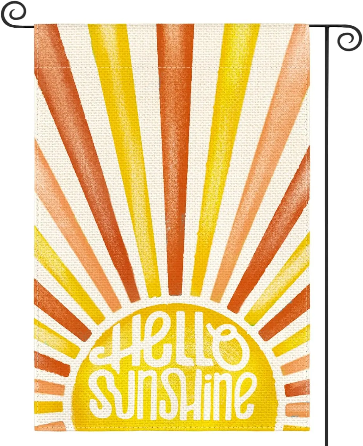 

AVOIN colorlife теплый Садовый флаг Hello Sunshine 12x18 дюймов, двусторонний наружный, для летней вечеринки, отдыха на открытом воздухе