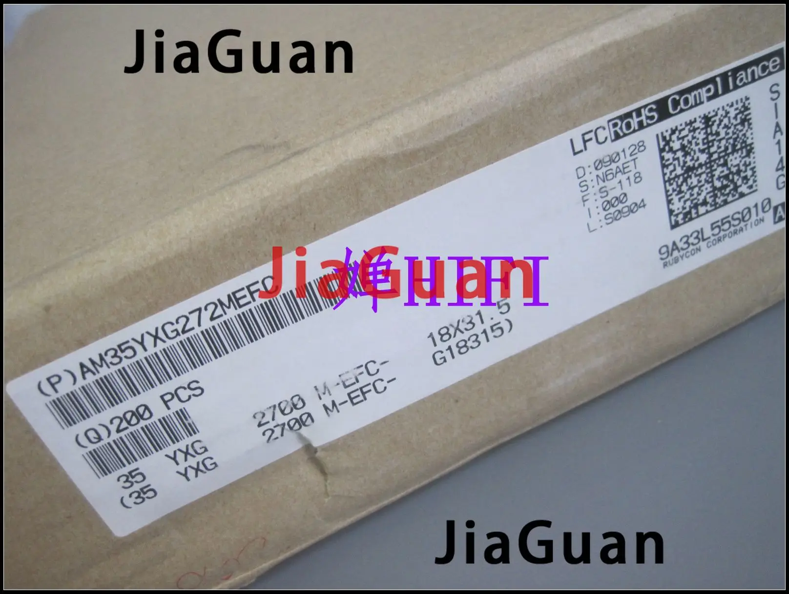 20PCS RUBYCON yxg 2700uf 35v 18x31.5MM electrolytic capacitor YXG 35V2700UF high frequency low resistance long life 2700uF/35V view 2