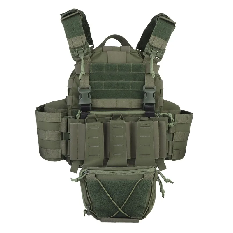 ARC Triple panel hanging sub pack Vest Plate Carrier surround with Quick Release Buckle 5.56 Magazine Pouch MOLLE Hunting Vest