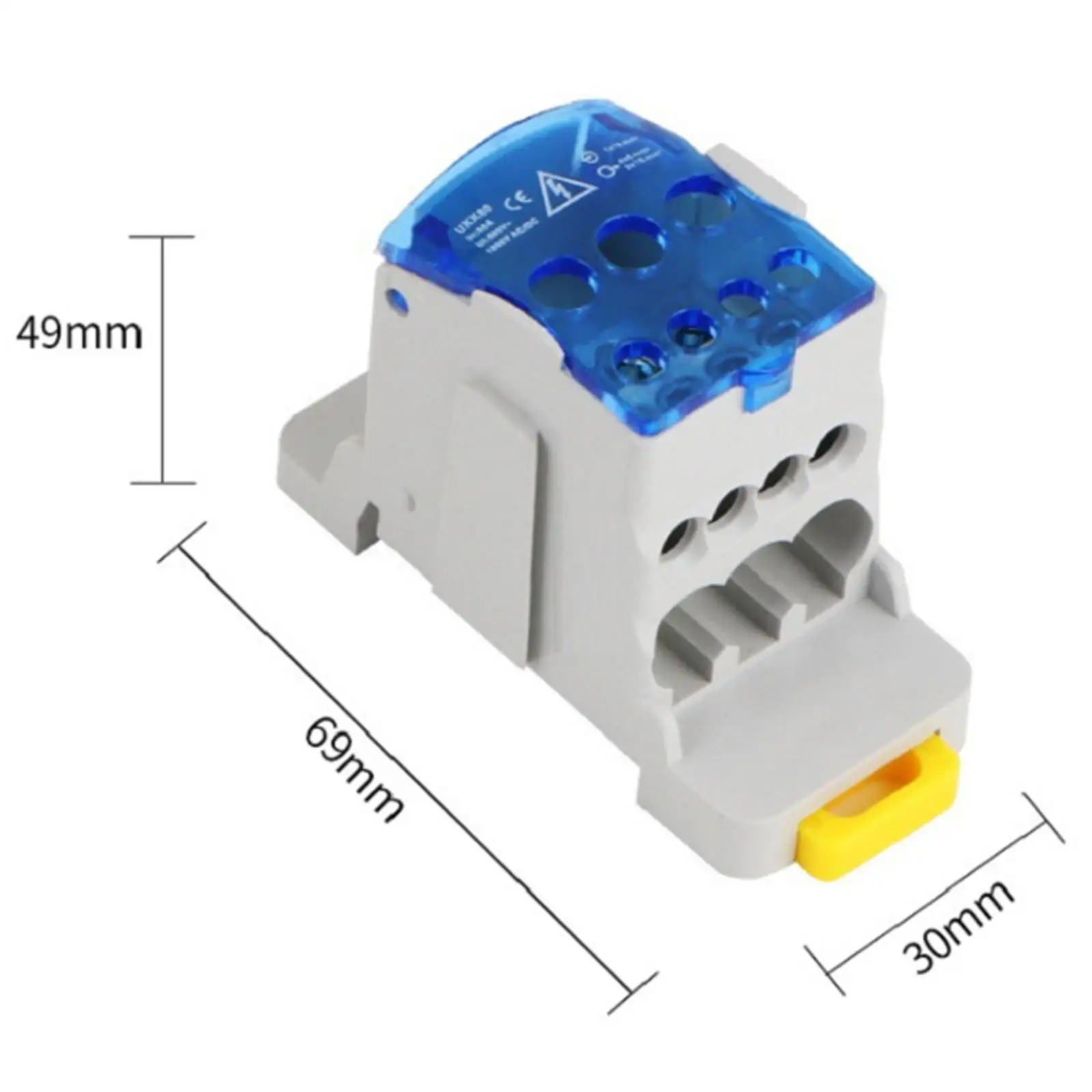 Terminal Case Distribution Box Electric Universal Power Junction Box for Power Distribution Cabinets with Transparent Cover